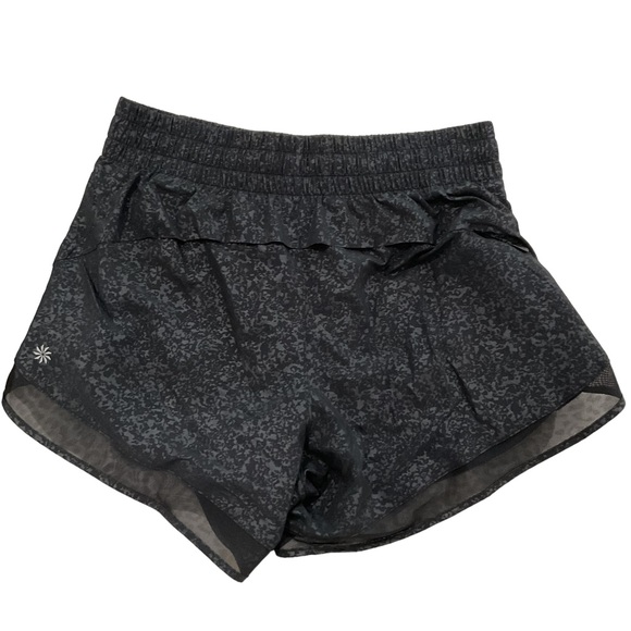 Athleta Mesh Racer Run Short 4" Size - XXS/ Color: Aster Texture Black/ NWT - Picture 5 of 6